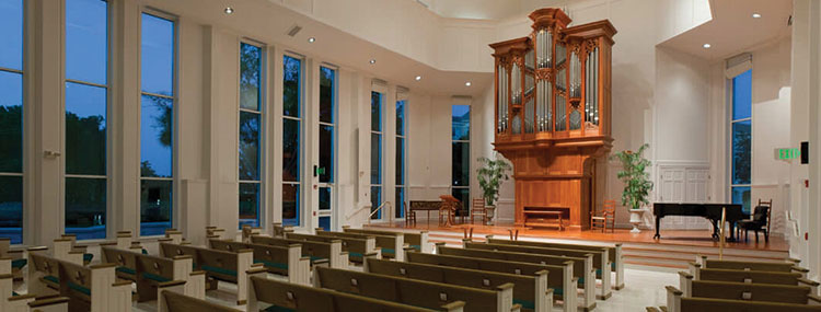 Interior view of Bower Chapel