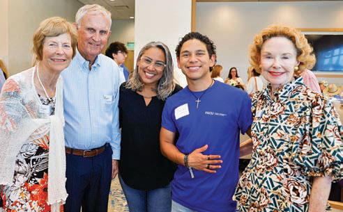L to R: Sue McNaghten • Rob McNaghten Mary Carlone (Erick’s mother) • Erick Tovar Kayda Johnson
