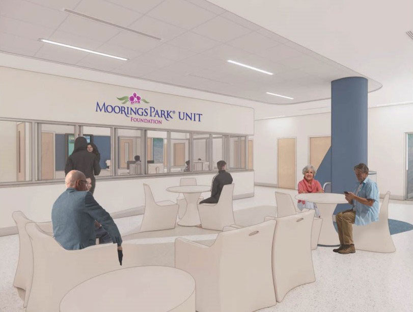 Moorings Park unit in the Collier County Behavioral Health Center